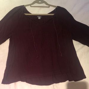 American Eagle 3/4 length top